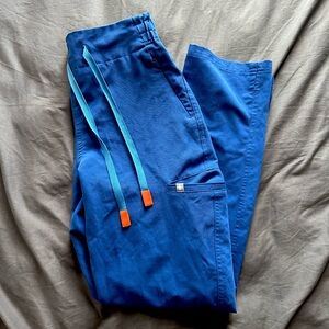 FIGS High Waisted Skinny Leg Evans Pant/Winning Blue